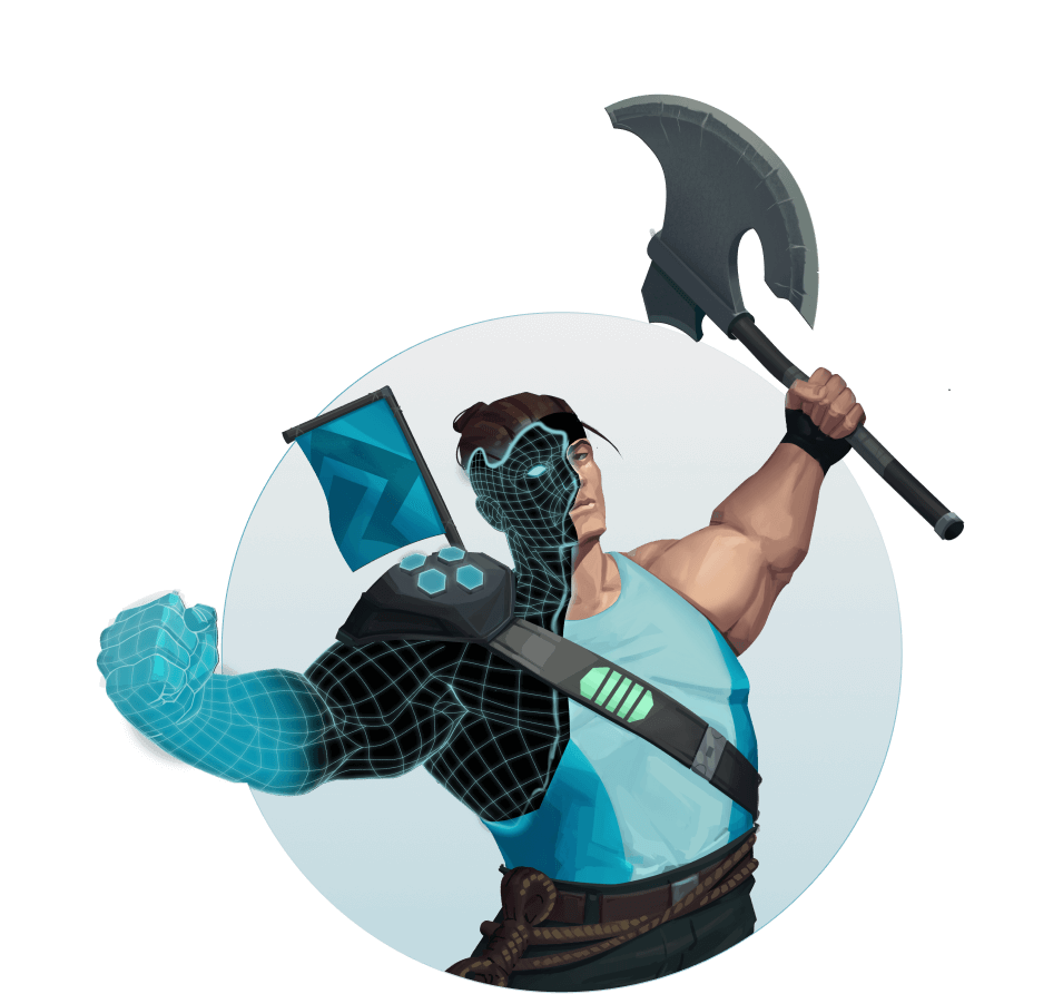 Character blue